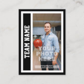 D'appel Carte de commerce de quilles personnalisée (noir) (Devant)