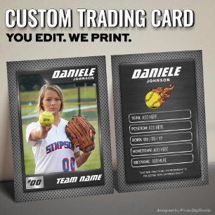 D'appel Carte de commerce de softball personnalisée, carte