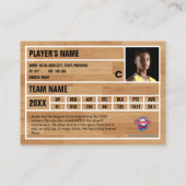 D'appel Carte de commerce du joueur de basket-ball Souveni (Dos)
