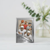 D'appel Carte de commerce en acier inoxydable, carte de sp (Debout devant)