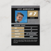 D'appel Carte de commerce Gold Metal Ice Hockey (Dos)