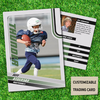 D'appel Carte De Commerce Green American Football Pour Enf