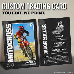 D'appel Carte de commerce Motocross personnalisée, Vélo Di