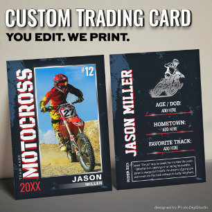 D'appel Carte de commerce Motocross personnalisée, Vélo Di