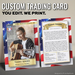 D'appel Carte de commerce Patriot personnalisée Modèle 4 J