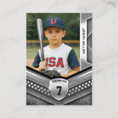 D'appel Carte de commerce personnalisée, Modèle Sport arge (Devant)