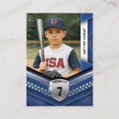 D'appel Carte de commerce personnalisée, Modèle Sport arge (Devant)