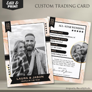 D'appel Carte de commerce personnalisée pour couple, souve