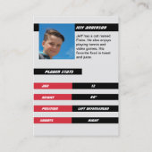 D'appel Carte de commerce Red Ice Hockey (Dos)