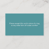 D'APPEL CARTE DE CONSOLATION (Dos)