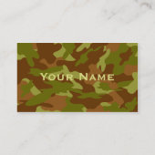 D'appel Carte de contact Camo / Carte de profil (Dos)
