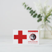 D'appel carte de contact de secours d'alzheimers (Debout devant)