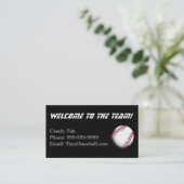 D'appel Carte de contact d'entraîneurs de base-ball (Debout devant)