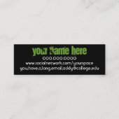 D'appel Carte de contact personnelle La Chanteuse IV (Devant)