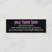 D'appel Carte de contact personnelle Rennie Mac (Devant)