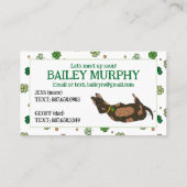 D'appel Carte de contact pour enfants - Date de jeu (Dos)