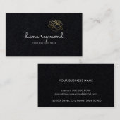 D'appel carte de contact professionnelle premium noir / ch (Devant / Derrière)