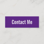 D'appel Carte de contact royale professionnelle violet et (Devant)