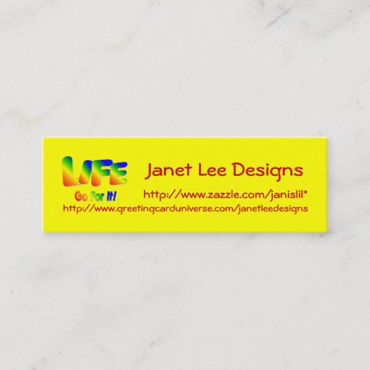 D'appel Carte de contact vie (Devant)