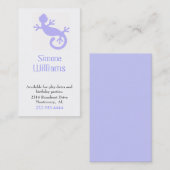 D'appel Carte de date de jeu de l'enfant de lisard bleu de (Devant / Derrière)