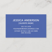 D'appel Carte de date de jeu simple bleu jouant (Dos)