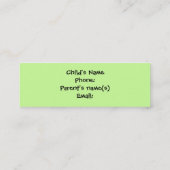 D'appel Carte de date faite sur commande de Madame Bug (Dos)