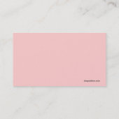 D'appel Carte de date rose, blanche, et noire de jeu (Dos)