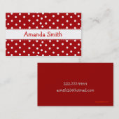 D'appel Carte de date rouge et blanche de jeu de point de (Devant / Derrière)