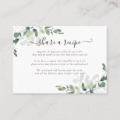 D'appel Carte de demande de recette de Fête des mariées |  (Devant)