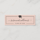 D'appel Carte de diplôme | Carte d'insertion de Rose de sc (Devant)