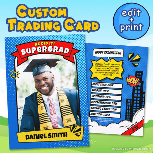 D'appel Carte de fin d'études personnalisée, Bande dessiné