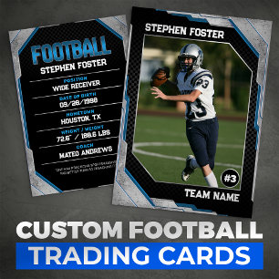 D'appel Carte de football à échanger Blue & Black Joueur d