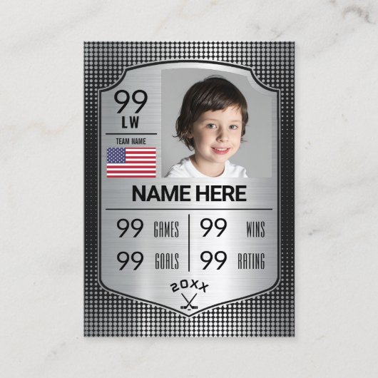D'appel Carte de joueur de hockey Pro Shield Hockey (Devant)