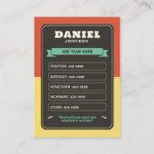 D'appel Carte de lecteur personnalisée Retro Basketball (Dos)