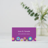 D'appel Carte de l'information de maman dans le pourpre (Debout devant)