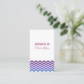 D'appel Carte de maman à accent chevron Rose, Violet et Bl (Debout devant)