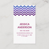 D'appel Carte de maman à accent chevron Rose, Violet et Bl (Dos)