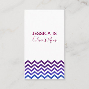 D'appel Carte de maman à accent chevron Rose, Violet et Bl