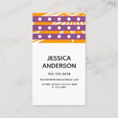 D'appel Carte de maman accent graphique prune et orange (Dos)