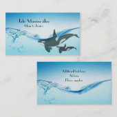 D'appel Carte de maman de baleine d'orque de mère et de (Devant / Derrière)