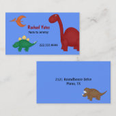 D'appel Carte de maman de dinosaures d'amusement (Devant / Derrière)