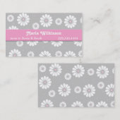 D'appel Carte de maman de marguerite rose, grise, et (Devant / Derrière)