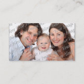 D'appel Carte de maman de photo de monogramme (Dos)