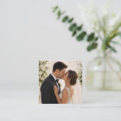 D'appel Carte de mariage personnalisée avec QR Code 'Parta (Debout devant)
