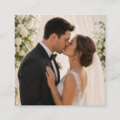 D'appel Carte de mariage personnalisée avec QR Code 'Parta (Devant)