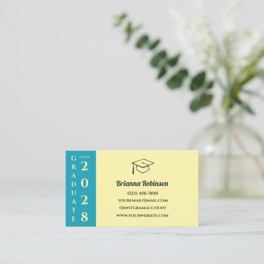 D'appel Carte de nom de code QR de remise de diplômes mode (Debout devant)