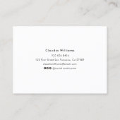 D'appel Carte de nom de diplôme - Carte d'insertion classi (Dos)