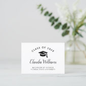 D'appel Carte de nom de diplôme - Carte d'insertion classi (Debout devant)