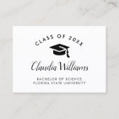 D'appel Carte de nom de diplôme - Carte d'insertion classi (Devant)