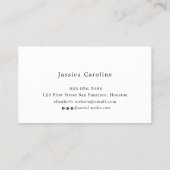 D'appel Carte de nom de diplôme. Carte d'insertion classiq (Dos)